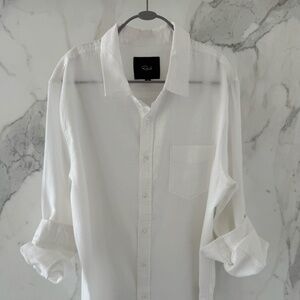 Rails “Wyatt” Shirt – Medium, White, 100% Cotton | NWOT